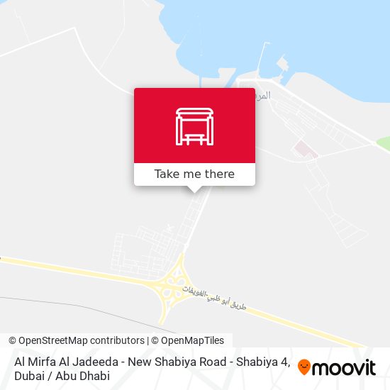 Al Mirfa Al Jadeeda - New Shabiya Road -  Shabiya 4 map