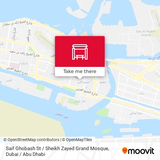Saif Ghobash St / Sheikh Zayed Grand Mosque map
