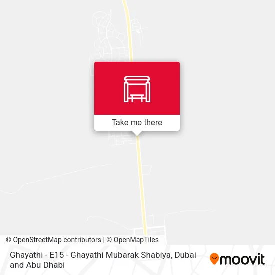 Ghayathi - E15  -  Ghayathi Mubarak Shabiya map