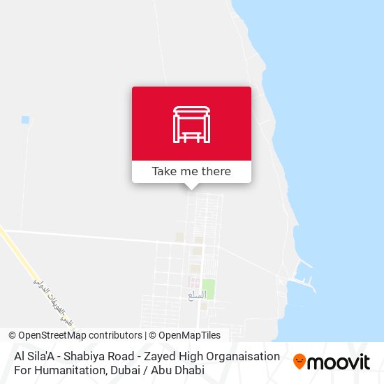 Al Sila'A - Shabiya Road - Zayed High Organaisation For Humanitation map