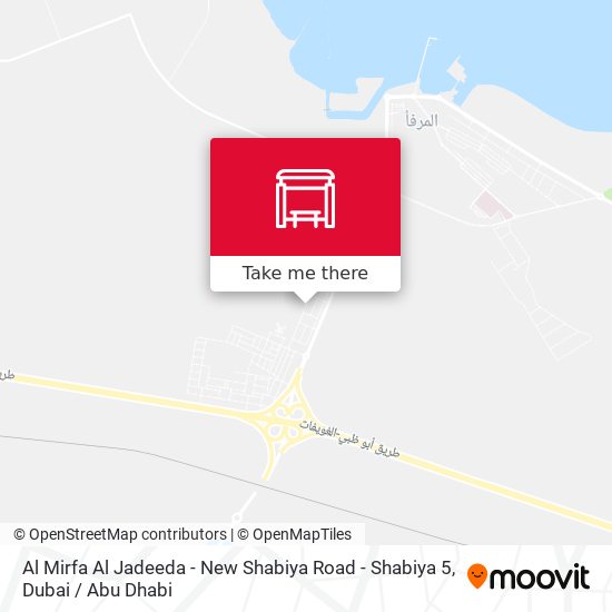 Al Mirfa Al Jadeeda - New Shabiya Road -  Shabiya 5 map