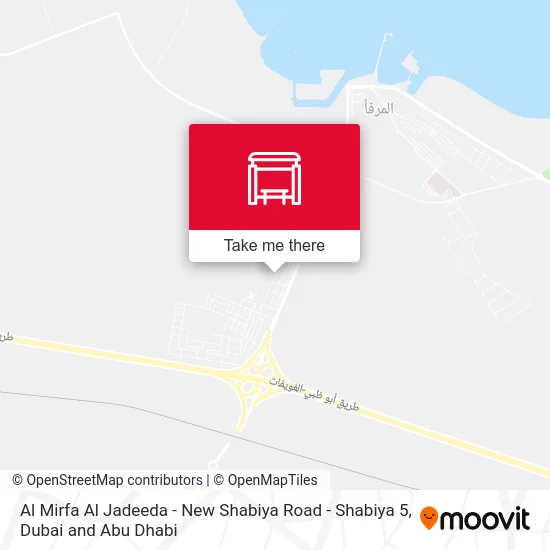 Al Mirfa Al Jadeeda - New Shabiya Road -  Shabiya 5 map