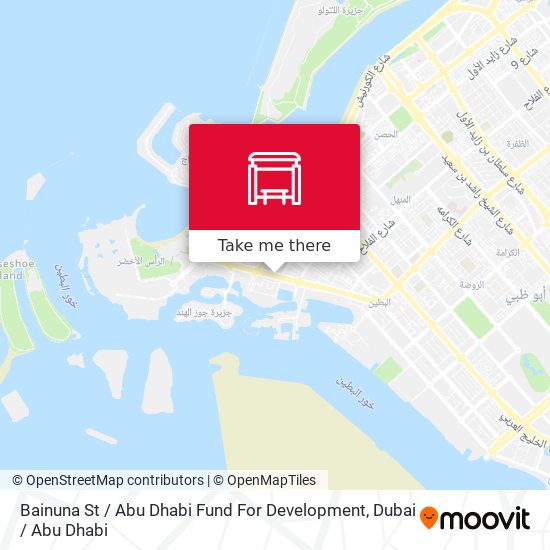 Bainuna St / Abu Dhabi Fund For Development map