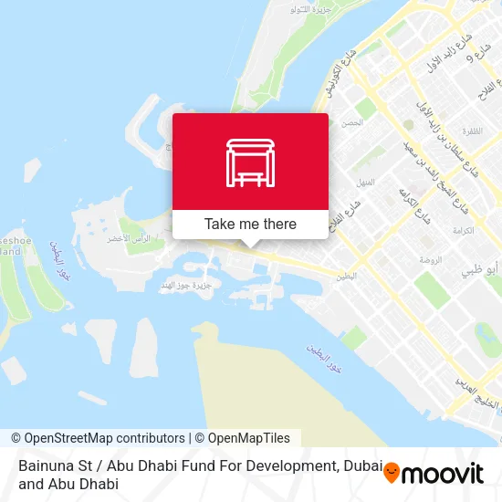 Bainuna St / Abu Dhabi Fund For Development map
