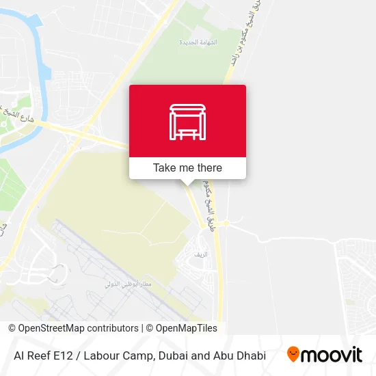 Al Reef E12 / Labour Camp map