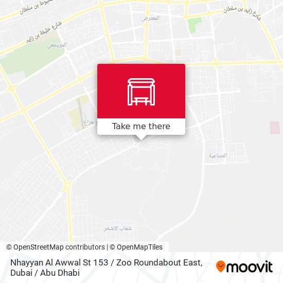 Nhayyan Al Awwal St 153 / Zoo Roundabout East map