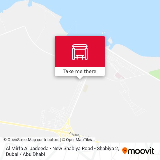 Al Mirfa Al Jadeeda - New Shabiya Road -  Shabiya 2 map