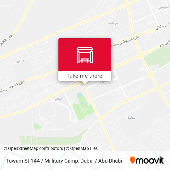 Tawam St 144 / Millitary Camp map
