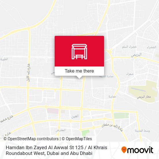 Hamdan Ibn Zayed Al Awwal St 125 / Al Khrais Roundabout West map