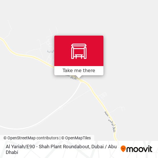 Al Yariah / E90 - Shah Plant Roundabout map