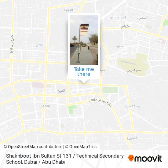 Shakhboot Ibn Sultan St 131 / Technical Secondary School map
