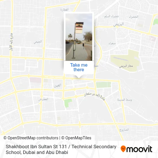 Shakhboot Ibn Sultan St 131 / Technical Secondary School map