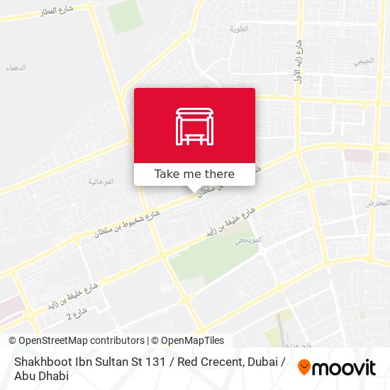 Shakhboot Ibn Sultan St 131 / Red Crecent map