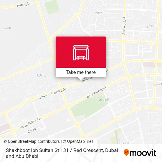 Shakhboot Ibn Sultan St 131 / Red Crecent map