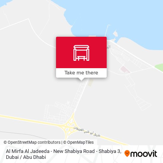 Al Mirfa Al Jadeeda - New Shabiya Road -  Shabiya 3 map