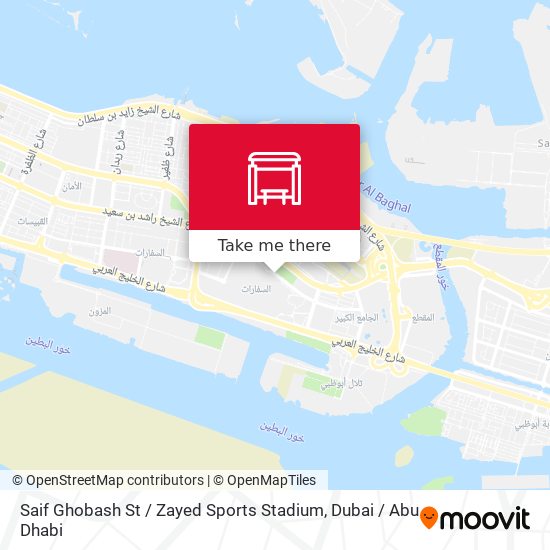 Saif Ghobash St / Zayed Sports Stadium map