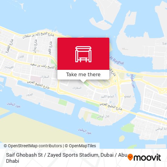 Saif Ghobash St / Zayed Sports Stadium map