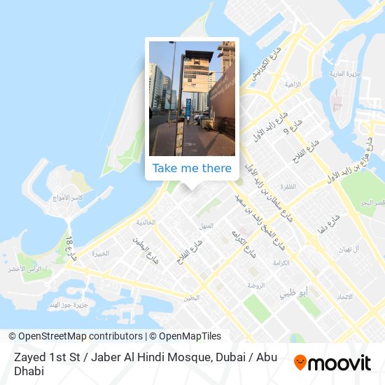 Zayed 1st St / Jaber Al Hindi Mosque map