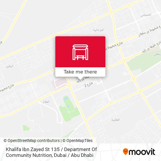 Khalifa Ibn Zayed St 135 / Department Of Community Nutrition map