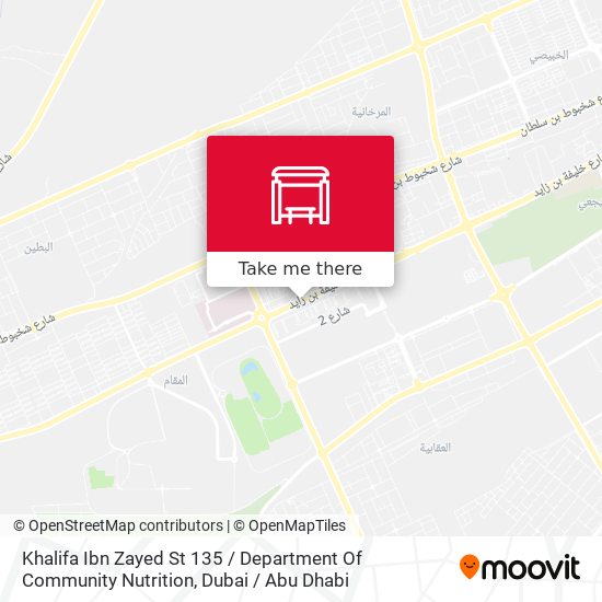 Khalifa Ibn Zayed St 135 / Department Of Community Nutrition map