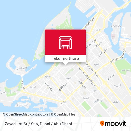 Zayed 1st St / St 6 map