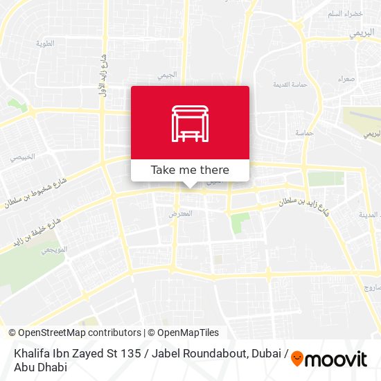 Khalifa Ibn Zayed St 135 / Jabel Roundabout map