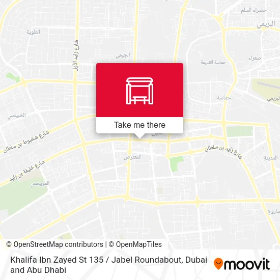 Khalifa Ibn Zayed St 135 / Jabel Roundabout map