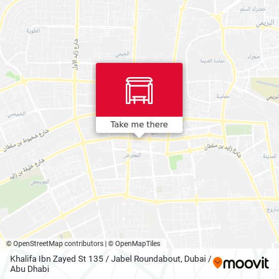 Khalifa Ibn Zayed St 135 / Jabel Roundabout map