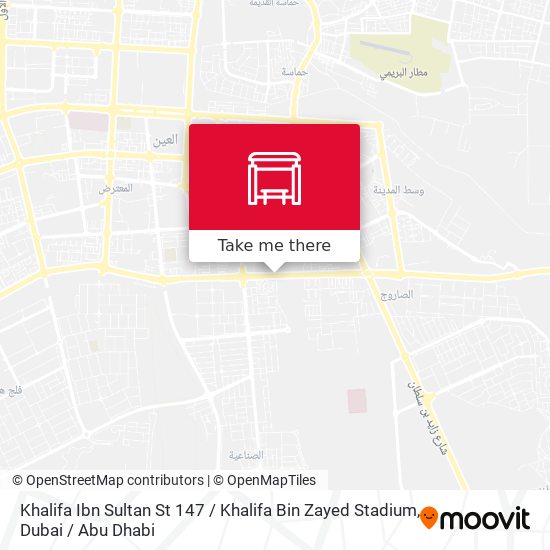 Khalifa Ibn Sultan St 147 / Khalifa Bin Zayed Stadium map