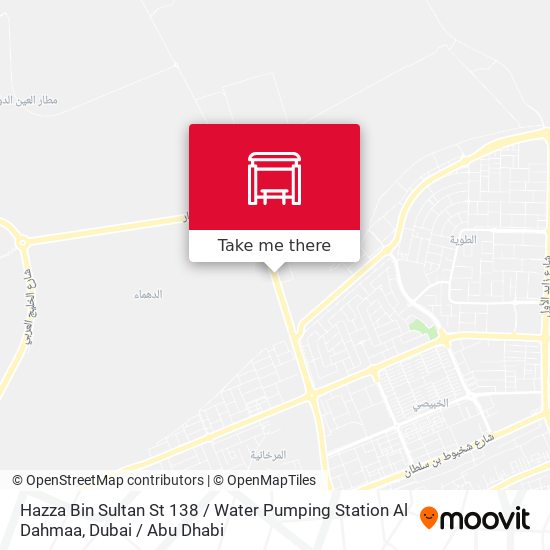 Hazza Bin Sultan St 138 / Water Pumping Station Al Dahmaa map