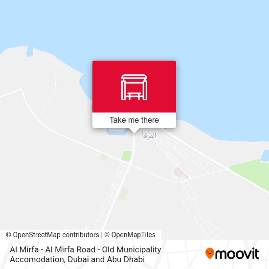 Al Mirfa - Al Mirfa Road - Old Municipality Accomodation map