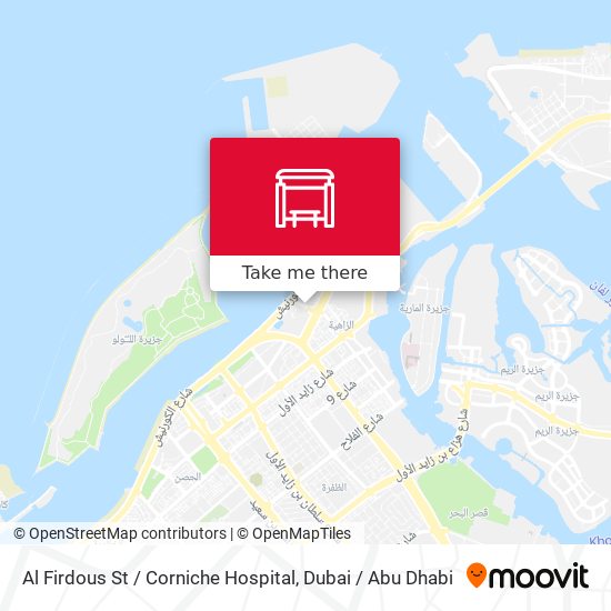 Al Firdous St / Corniche Hospital map