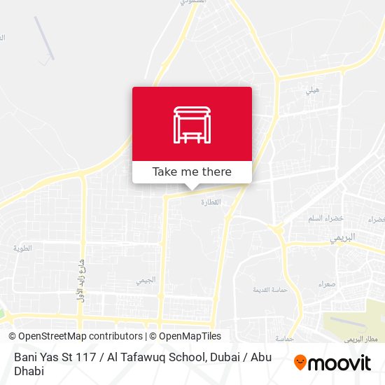 Bani Yas St 117 / Al Tafawuq School map