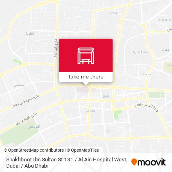 Shakhboot Ibn Sultan St 131 / Al Ain Hospital West map