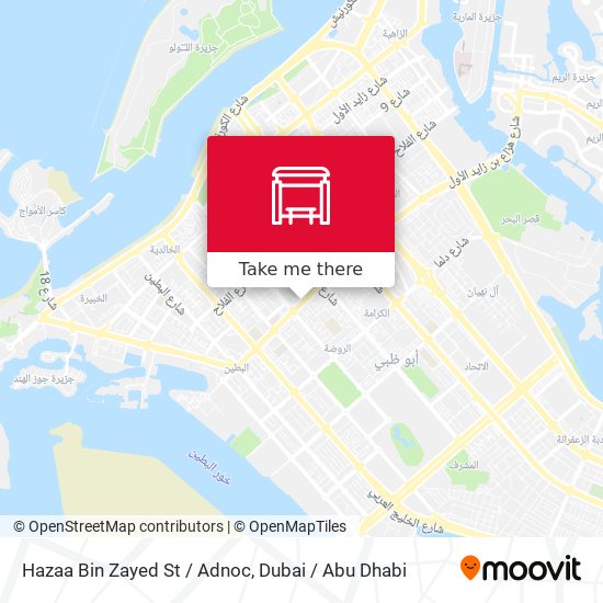 Hazaa Bin Zayed St / Adnoc map
