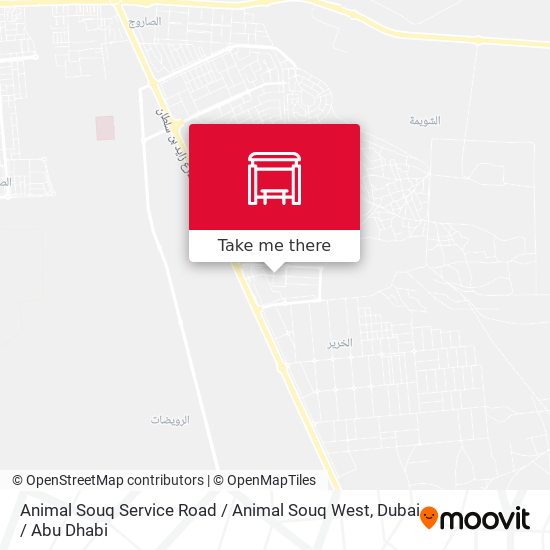 Animal Souq Service Road  / Animal Souq West map