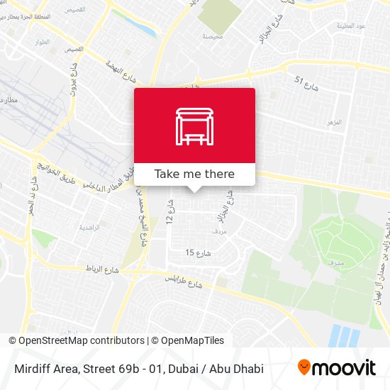 Mirdiff Area,  Street 69b - 01 map