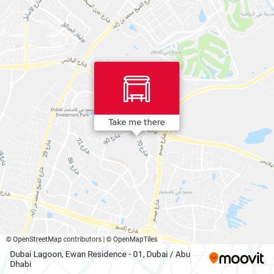 Dubai Lagoon, Ewan Residence - 01 map