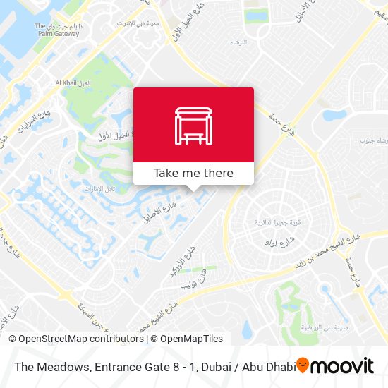 The Meadows, Entrance Gate 8 - 1 map