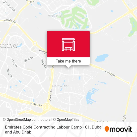 Emirates Code Contracting Labour Camp - 01 map