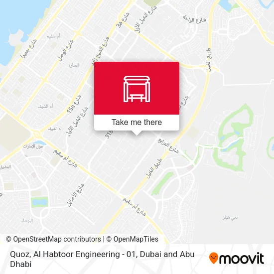 Quoz, Al Habtoor Engineering - 01 map