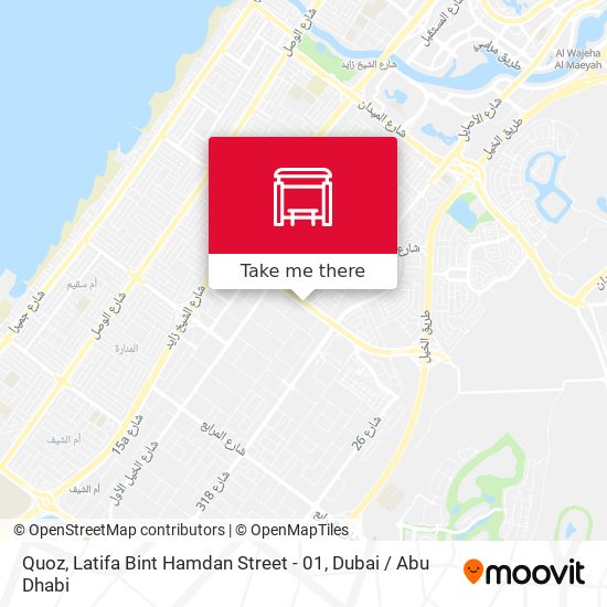 Quoz, Latifa Bint Hamdan Street - 01 map
