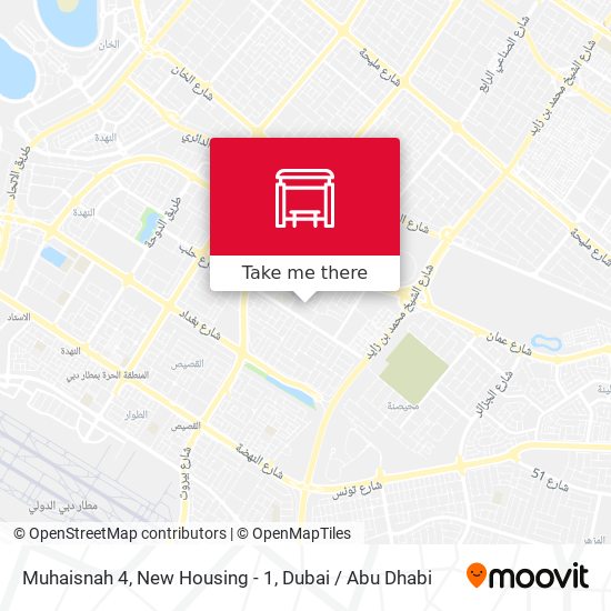Muhaisnah 4, New Housing - 1 map