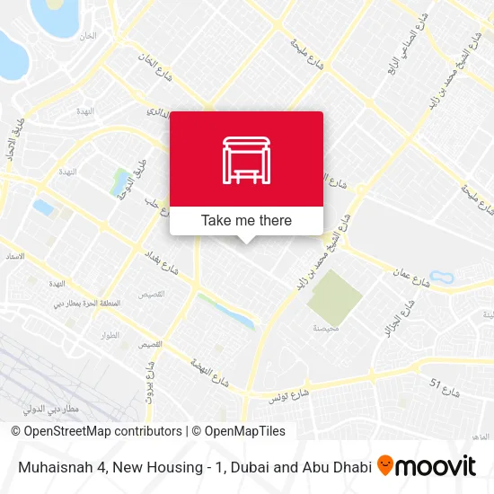 Muhaisnah 4, New Housing - 1 map