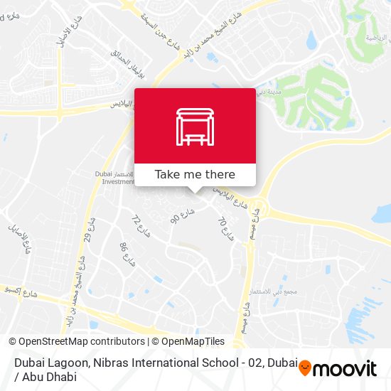 Dubai Lagoon, Nibras International School - 02 map