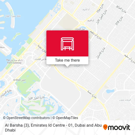 Al Barsha (3),  Emirates Id Centre - 01 map
