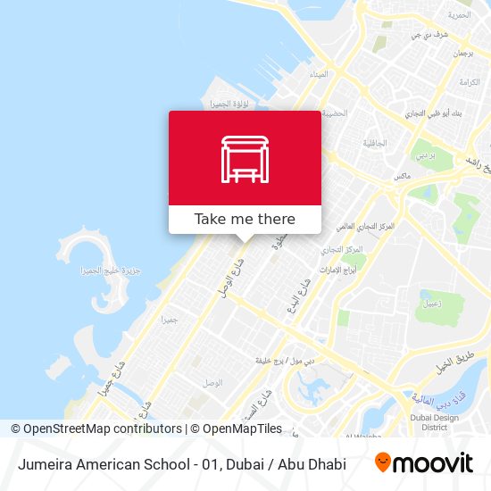 Jumeira American School - 01 map