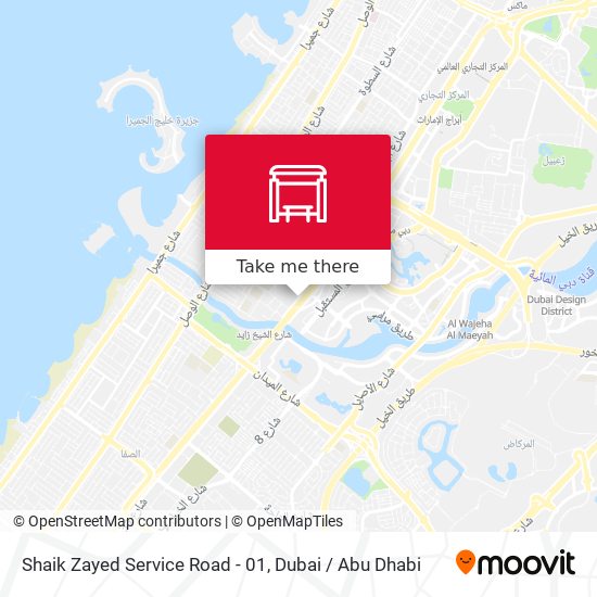 Shaik Zayed Service Road - 01 map