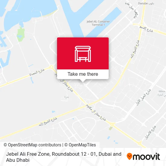 Jebel Ali Free Zone, Roundabout 12 - 01 map