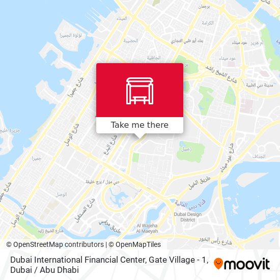 Dubai International Financial Center, Gate Village - 1 map